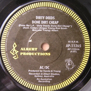 AC/DC - Dirty Deeds Done Dirt Cheap (Single)